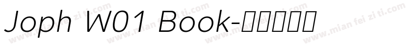 Joph W01 Book字体转换
